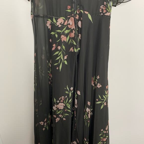 Jenny Yoo Cassie Flutter Sleeve Surplice Eden Gown Maxi Dress Womens Size 0 - Picture 15 of 16